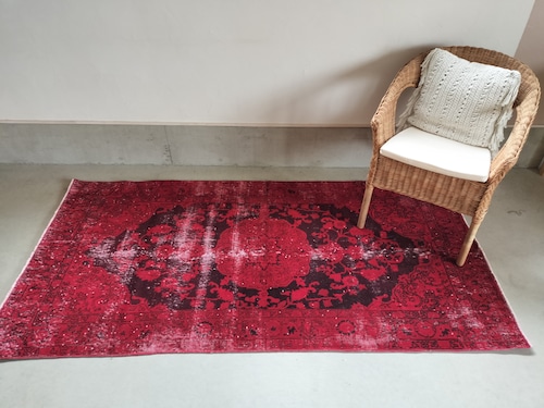 Turkish overdye rug 216✕108cm No.389