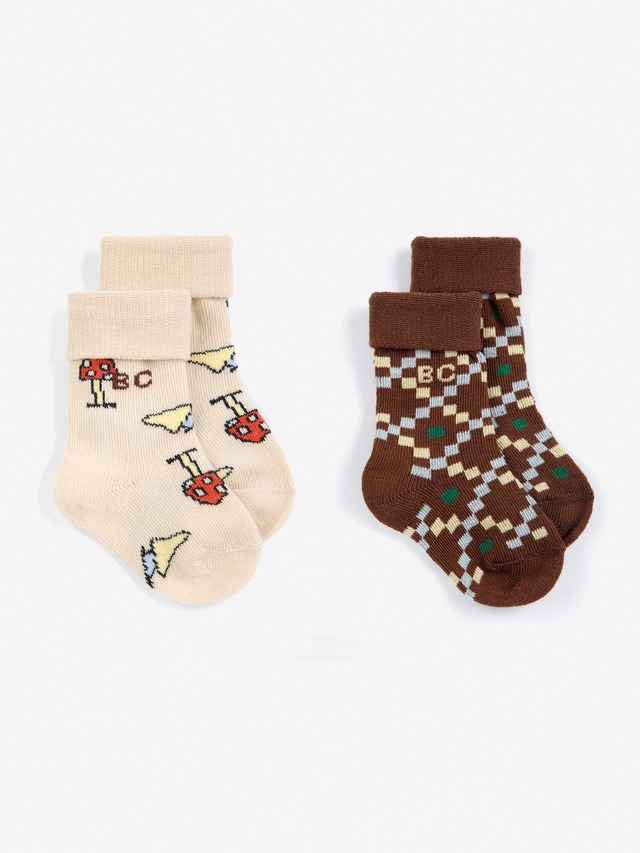 送料無料  BOBO CHOSES/Mush Monster Duo socks pack