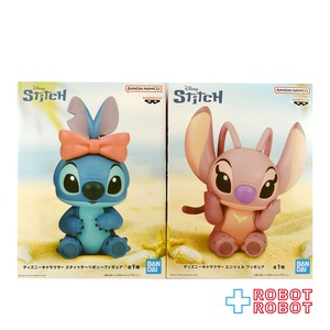 バンダイ バンプレスト ディズニーキャラクター スティッチ リボン & エンジェル フィギュア セット 未開封