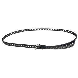 DIOR by Kim Jones black leather eyelet belt