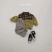〖取寄〗韓国子供服 / 26winter / aoustudio /チェック アノラックMTM / キッズ服 *XS~L*