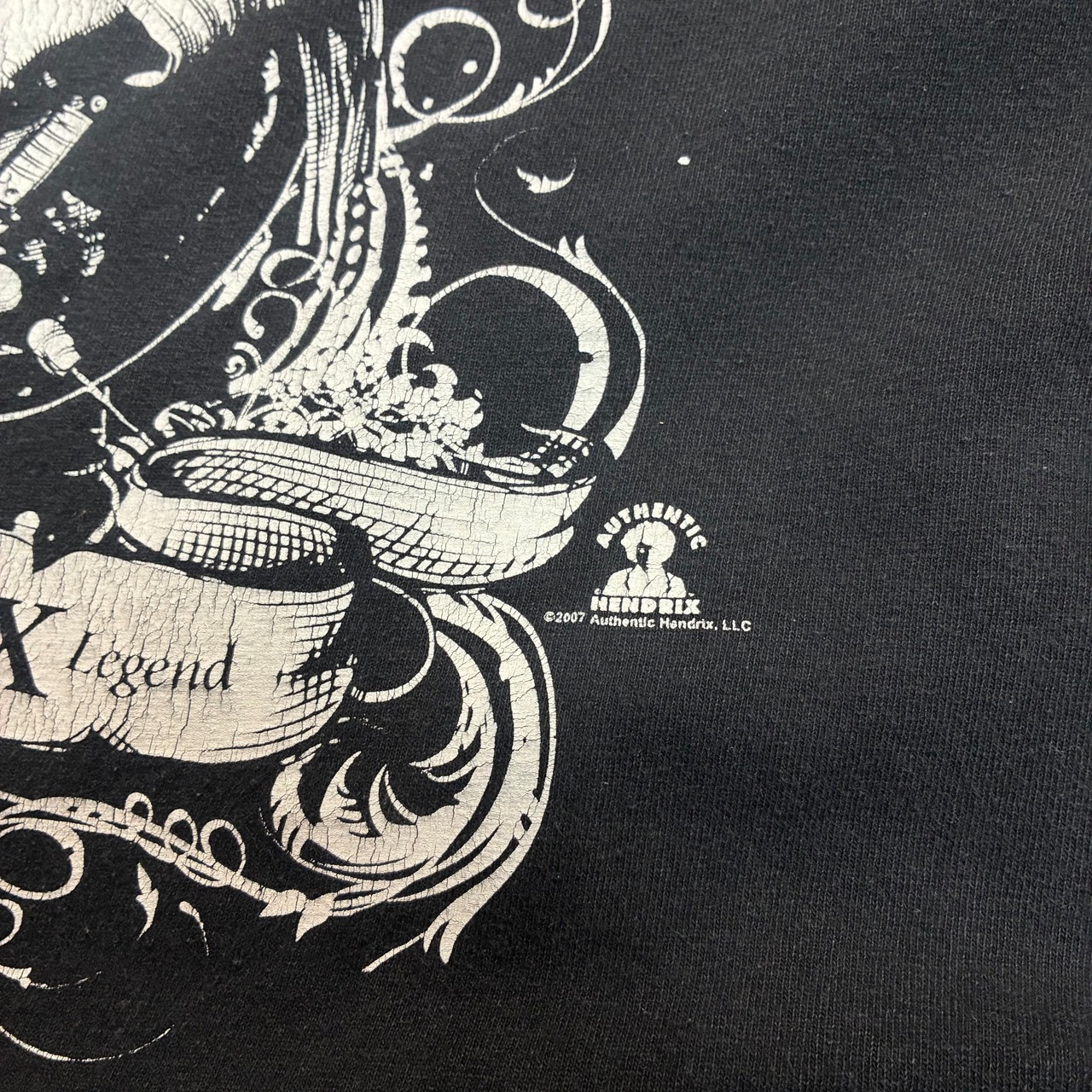 00s MEXICO製　JIMI HENDRIX レジェンドTシャツ　黒　ジミヘン　L