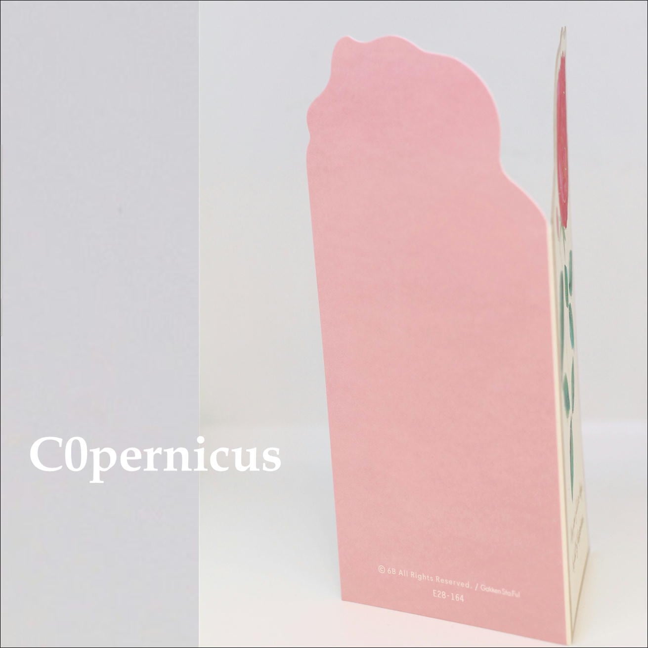 封筒付薔薇のメッセージカード(バラ）グリーティングカード C0pernicus