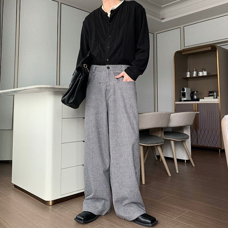 チェック柄カジュアルパンツ C10660