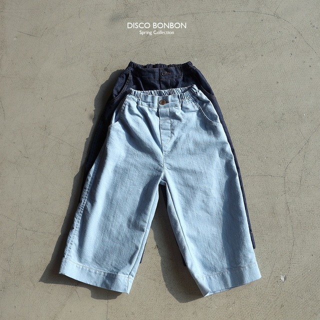 【取寄】disco bonbon｜denim on denim pants｜デニムオンデニムパンツ｜XS-XL｜kids｜26 spring