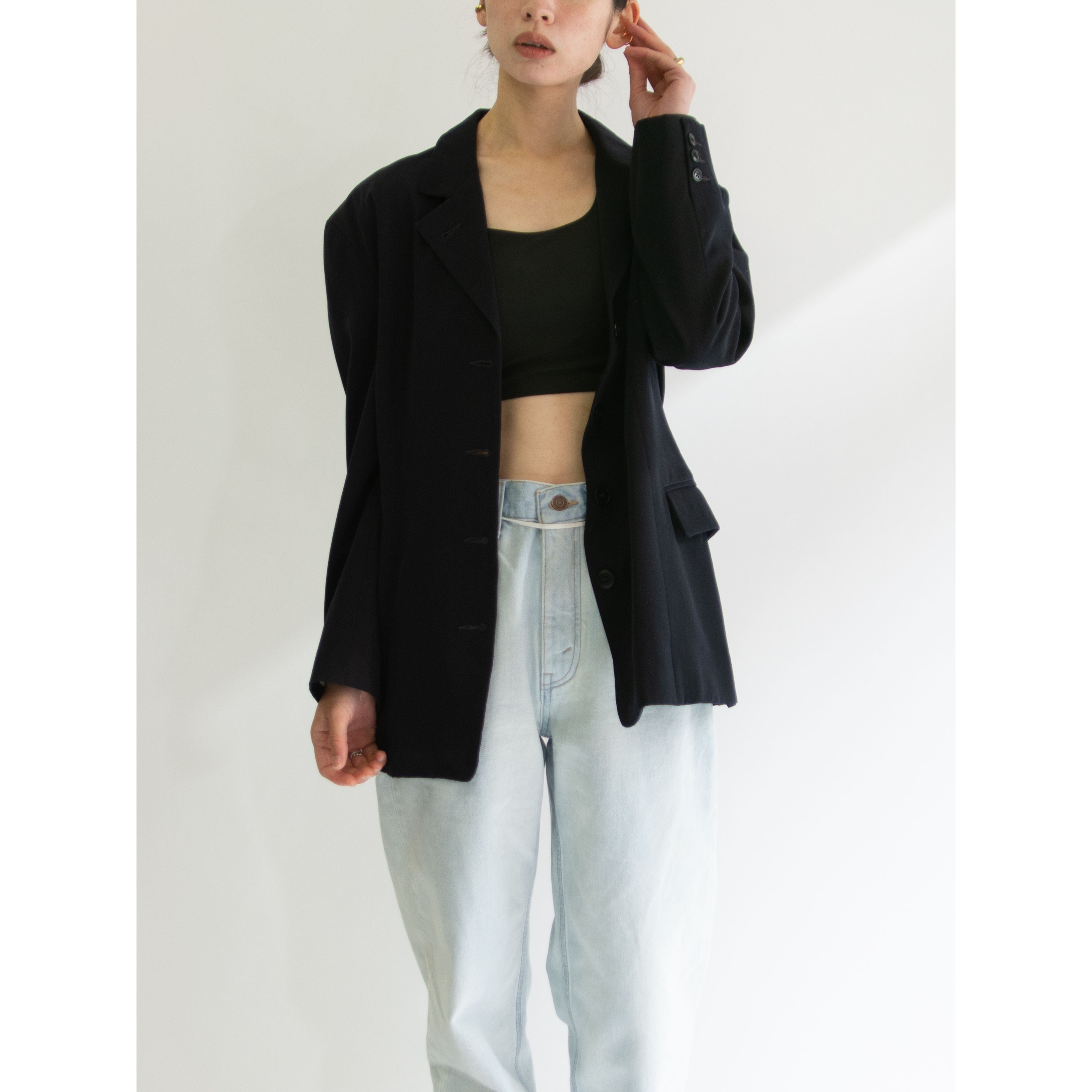 【JASPER CONRAN】Made in United Kingdom 80-90's 100% Wool Jacket（ジャスパーコンラン 英国製ウールテーラードジャケット）