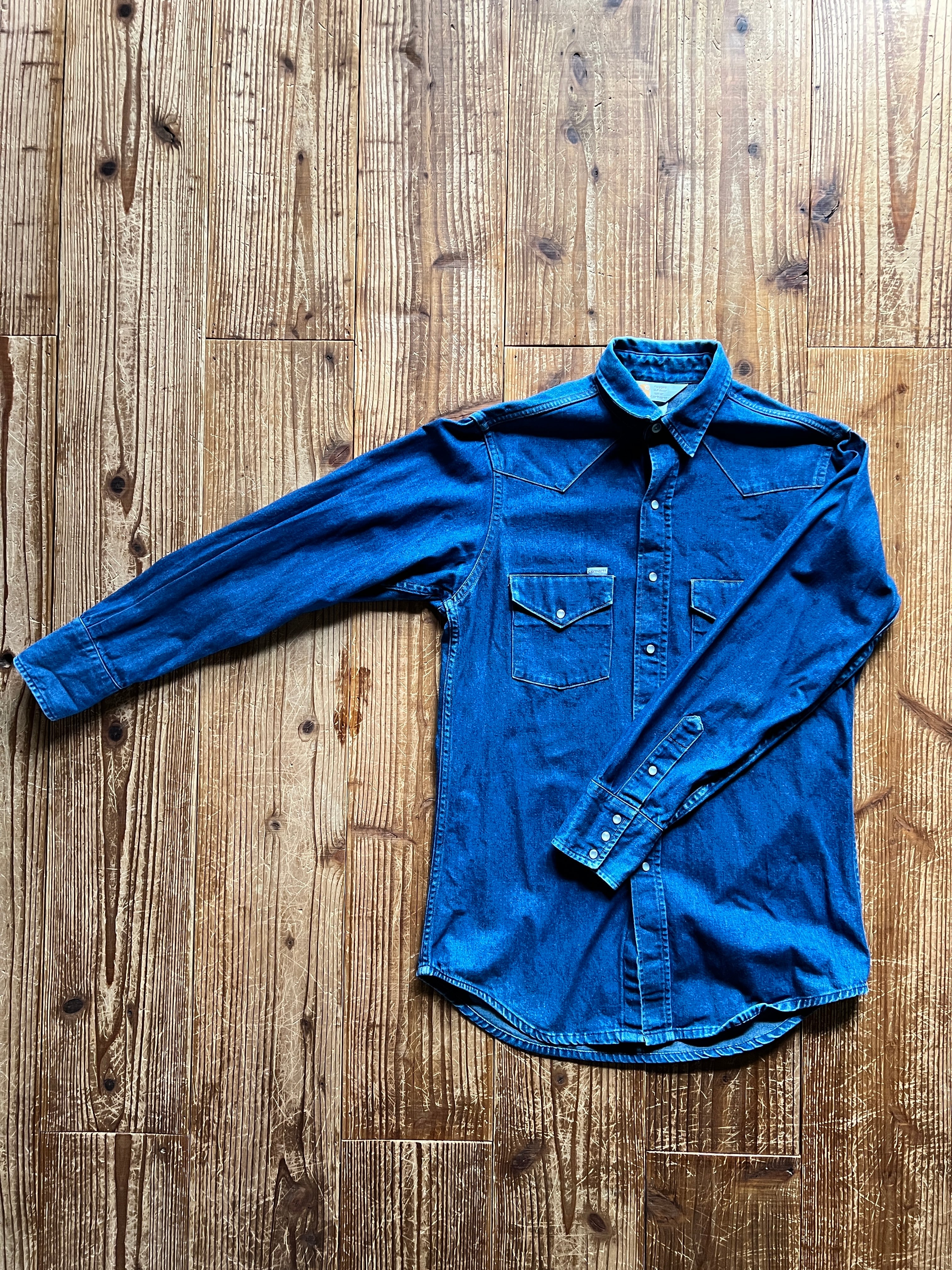 90's Carhartt デニムシャツ 実寸(L位)