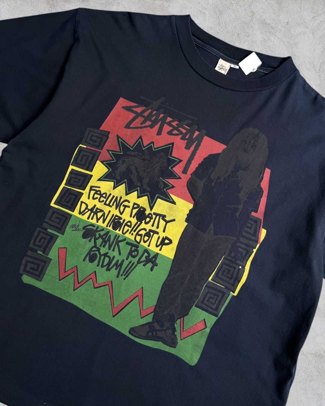 Special!!】90's bootleg stussy Bob Marley Design Tee “白タグ