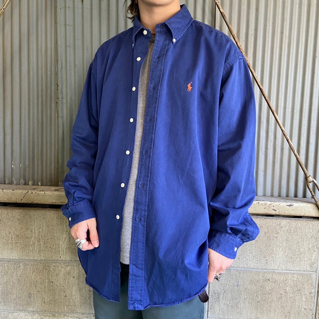 Ralph Lauren ラルフローレン BLAKE 長袖 コットンツイル ボタンダウン 