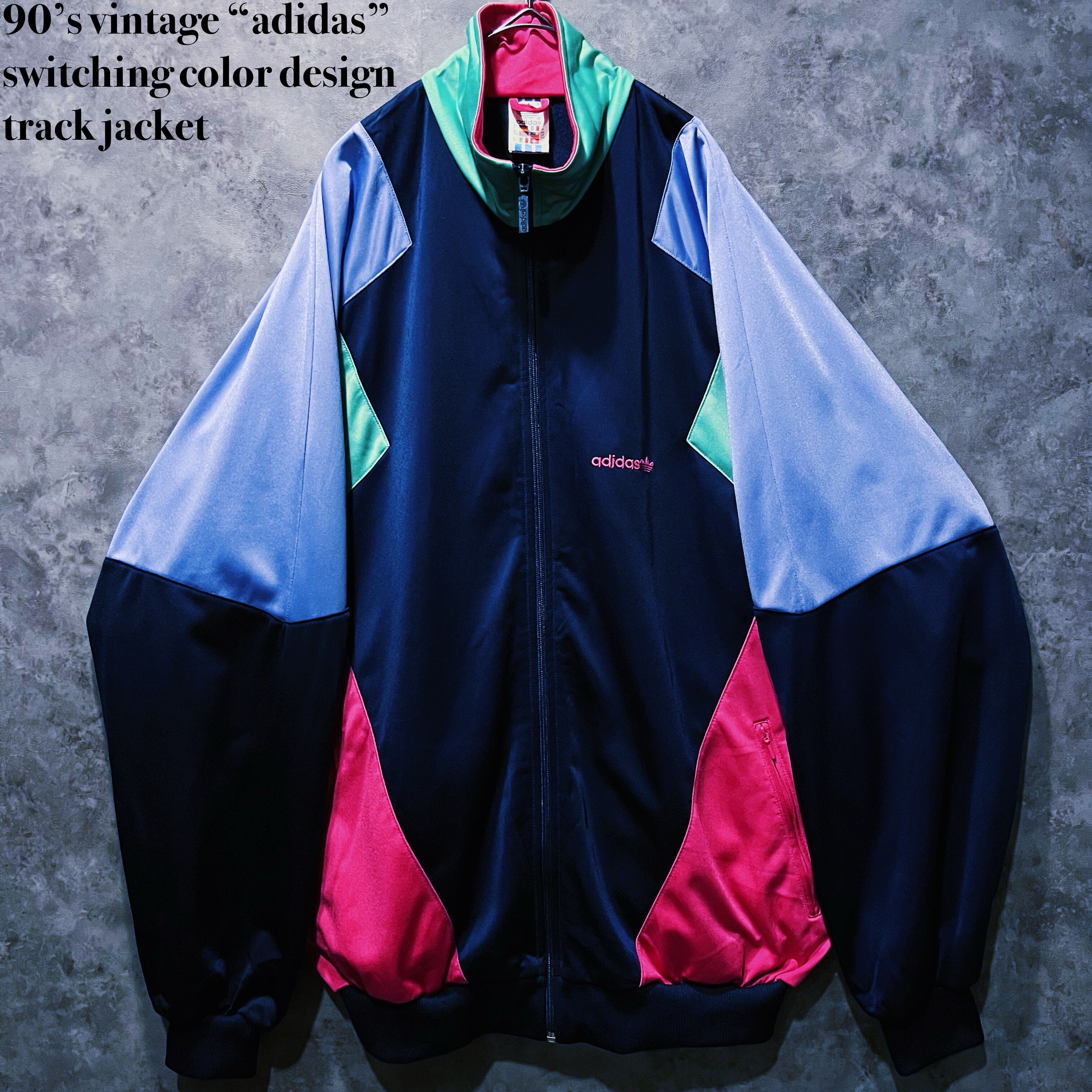 【doppio】90’s vintage “adidas” switching color design track jacket