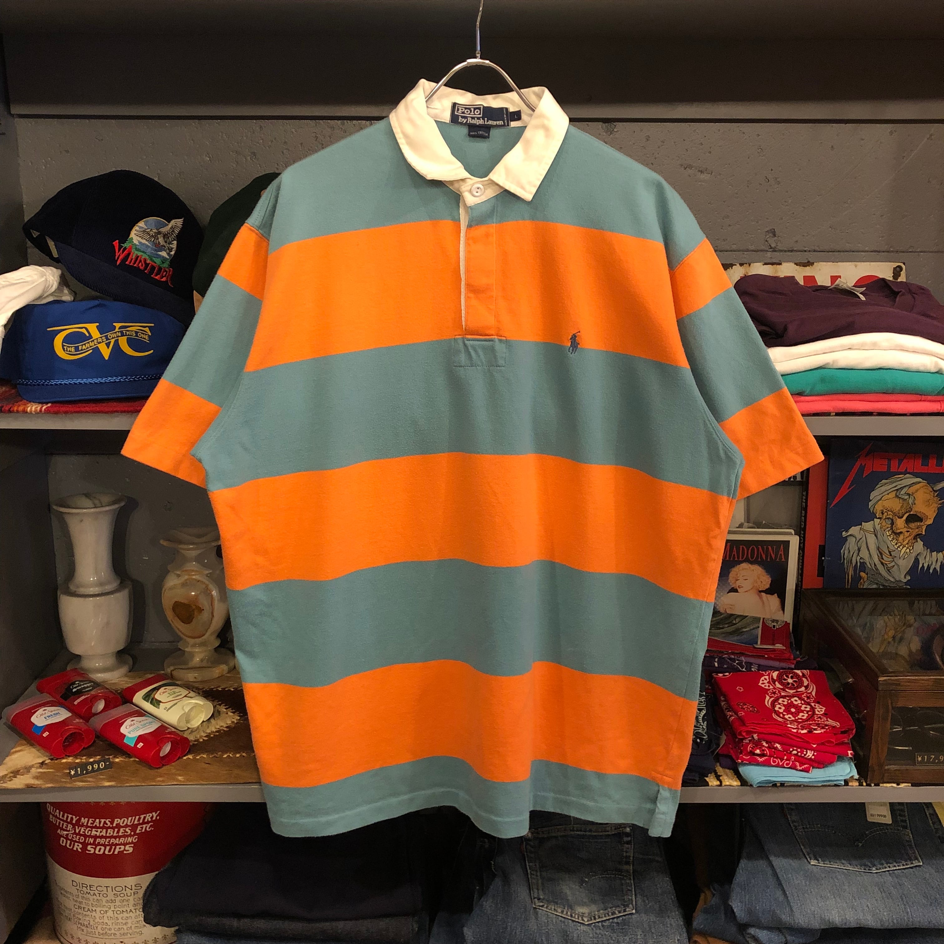 90s Polo by Ralph Lauren S/S Border Polo Shirt | VOSTOK