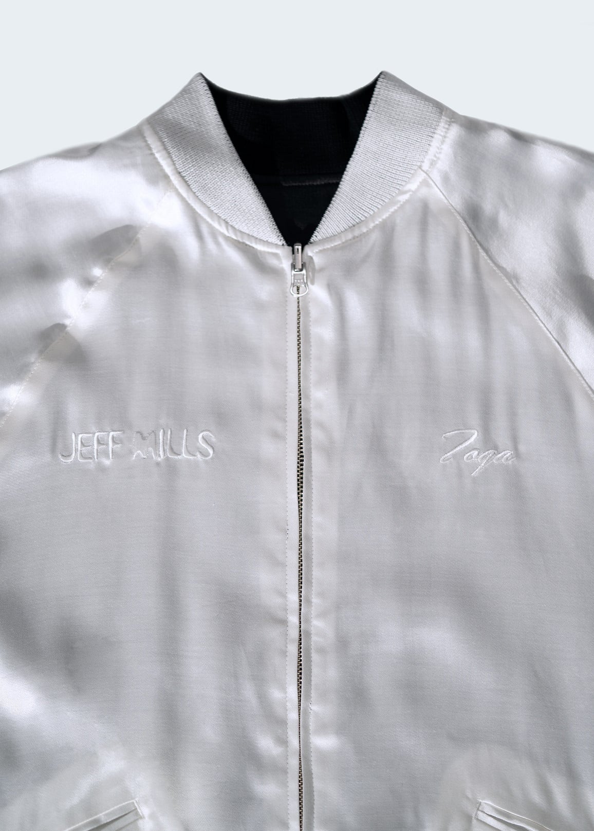 JEFF MILLS x TOGA コラボ・サテン刺繍ジャケット リバーシブル | U/M