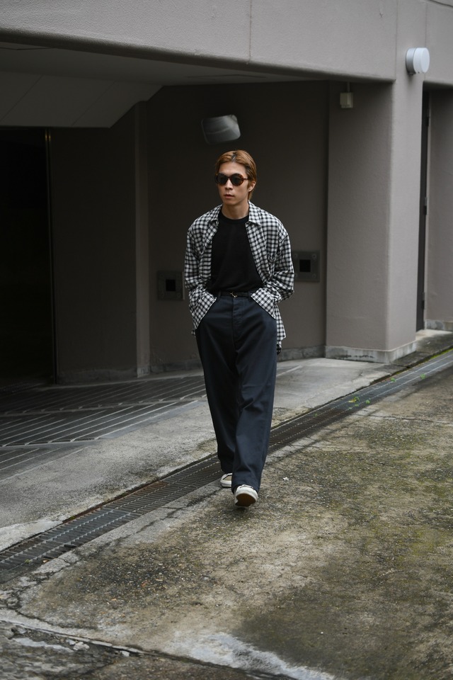BAUTH / SATIN FLISCO PANTS (CHARCOAL)