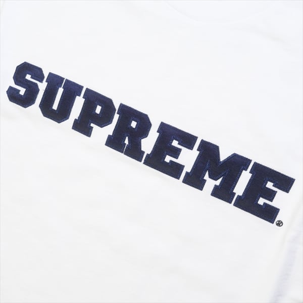 L　SUPREME Collegiate S/S TOP　白　シュプリーム