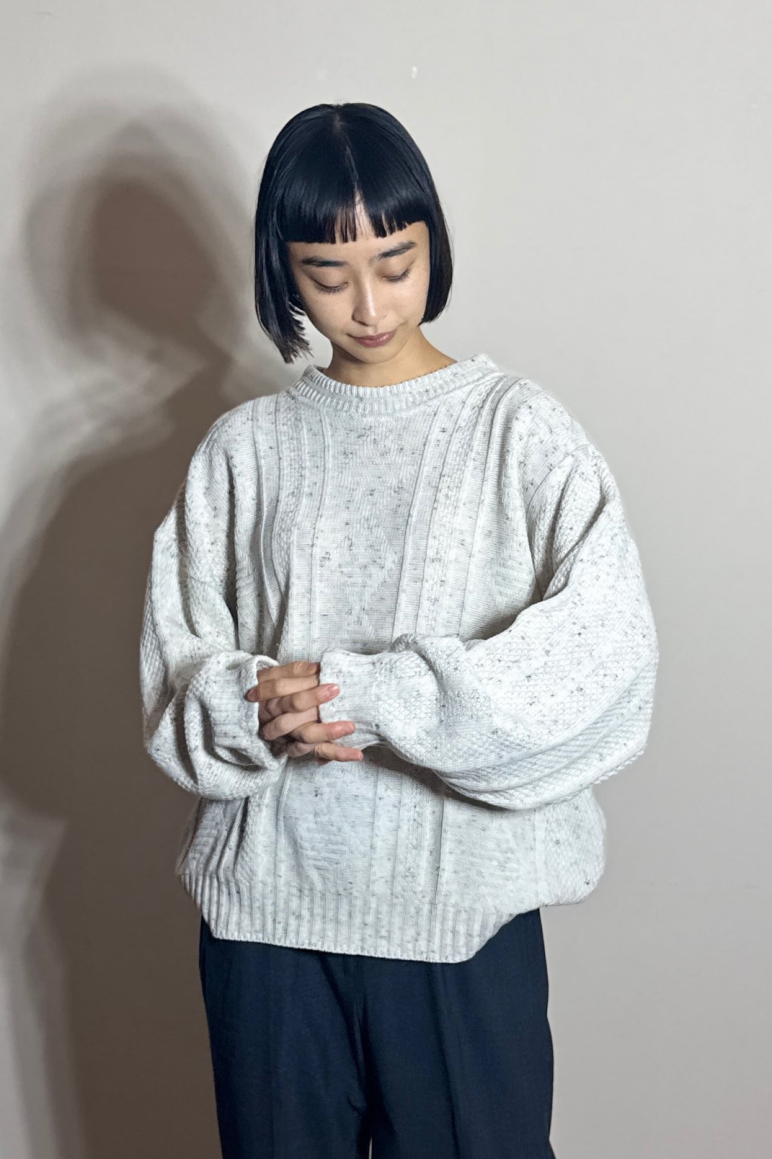 NEW FAST クリームネップニット | DROOMTUIN_VINTAGE