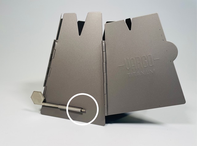 Titanium Lock ping（サンドブラスト処理）