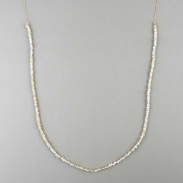 Akoya keshi pearl necklace　<cream>