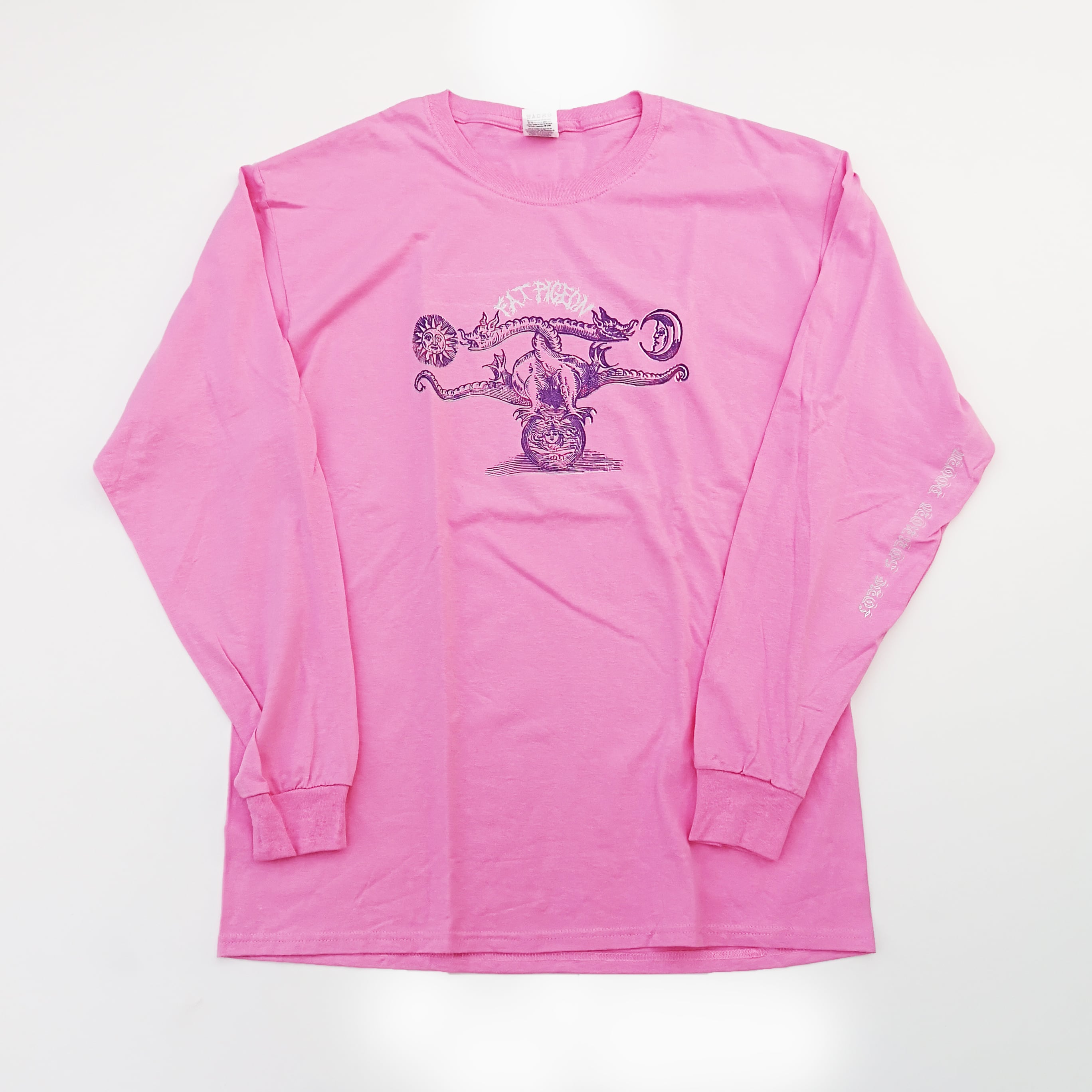 FAT PIGEON RECORDS "Soul Sacrifice" LONG TEE Light Pink L