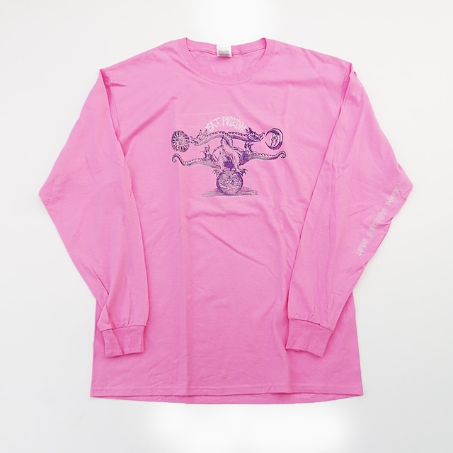 FAT PIGEON RECORDS "Soul Sacrifice" LONG TEE Light Pink L