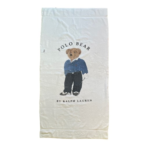 90s Ralph Lauren HOME "polo bear" bath towel