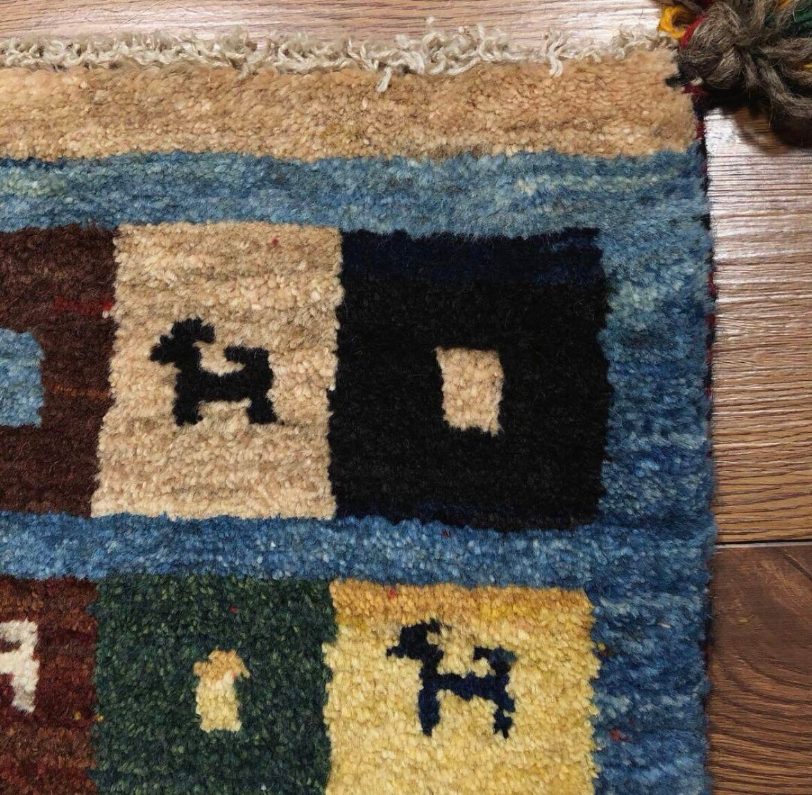ペルシャギャッベ (ギャベ) 玄関マット No:GP-122 | A's Rug（エーズラグ）