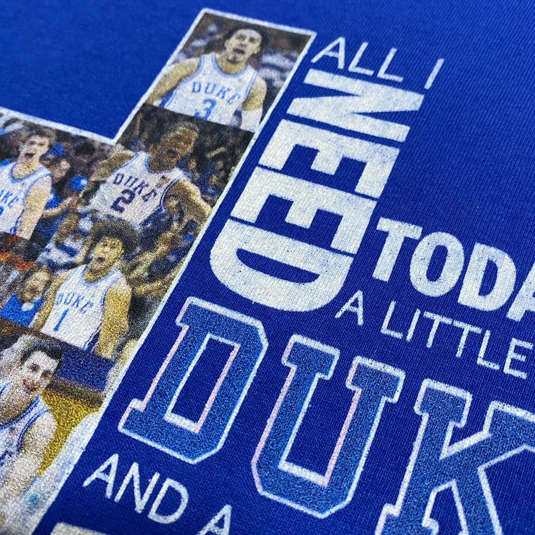 ★DUKE ビンテージ デューク大学 プリント Tシャツ ★ 80s ビンテージ ブルーデビルズ Tシャツ デューク大学 カレッジ