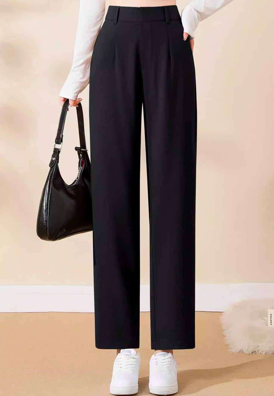 148cm〜 テンセルリネンスーツパンツ