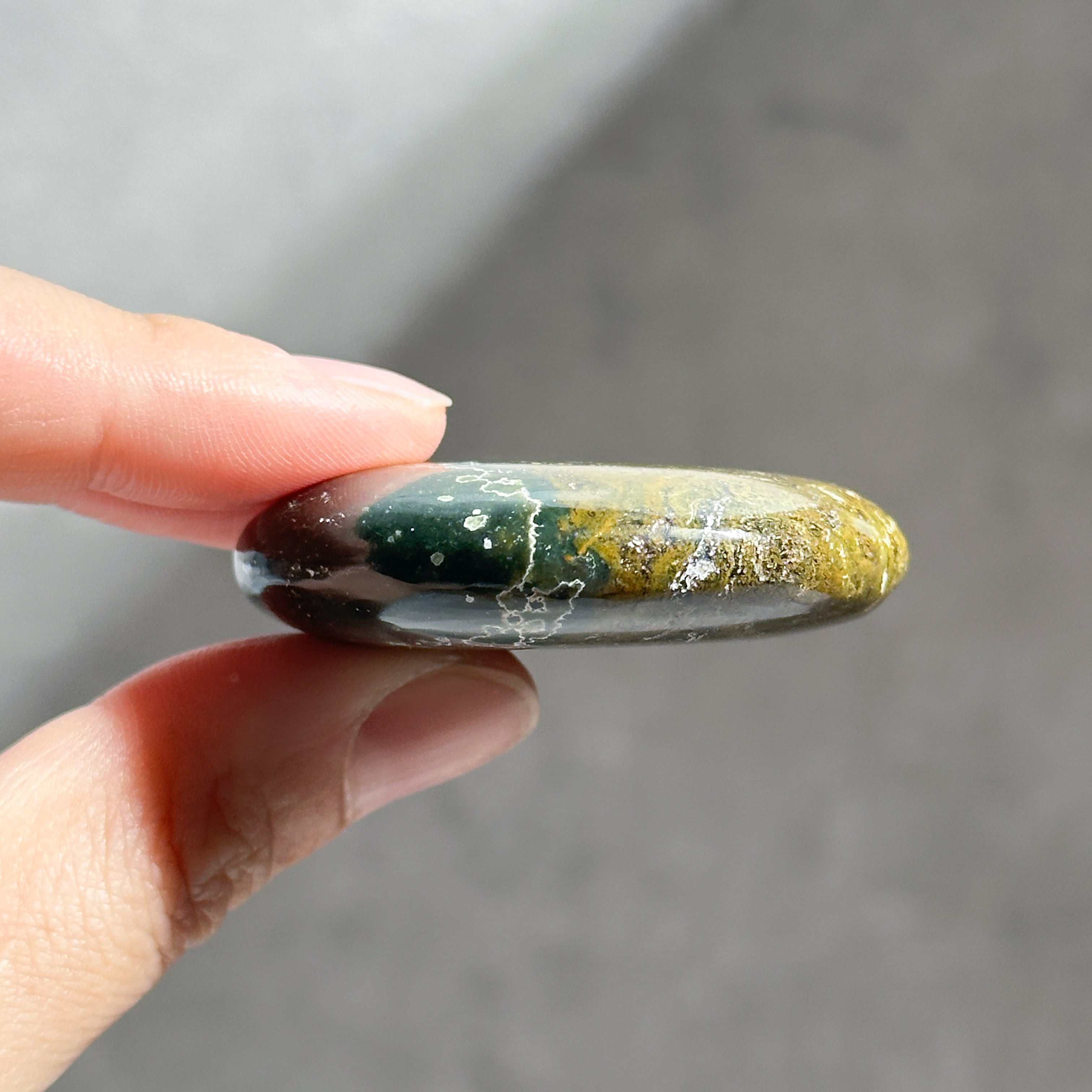 オーシャンジャスパー パームストーン62◇ Ocean Jasper ◇天然石