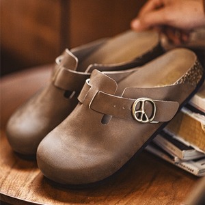 Crazy Horse Leather Clog Sandal Shoes/ クレイジーホース レザー 本革 クロッグ サンダル シューズ