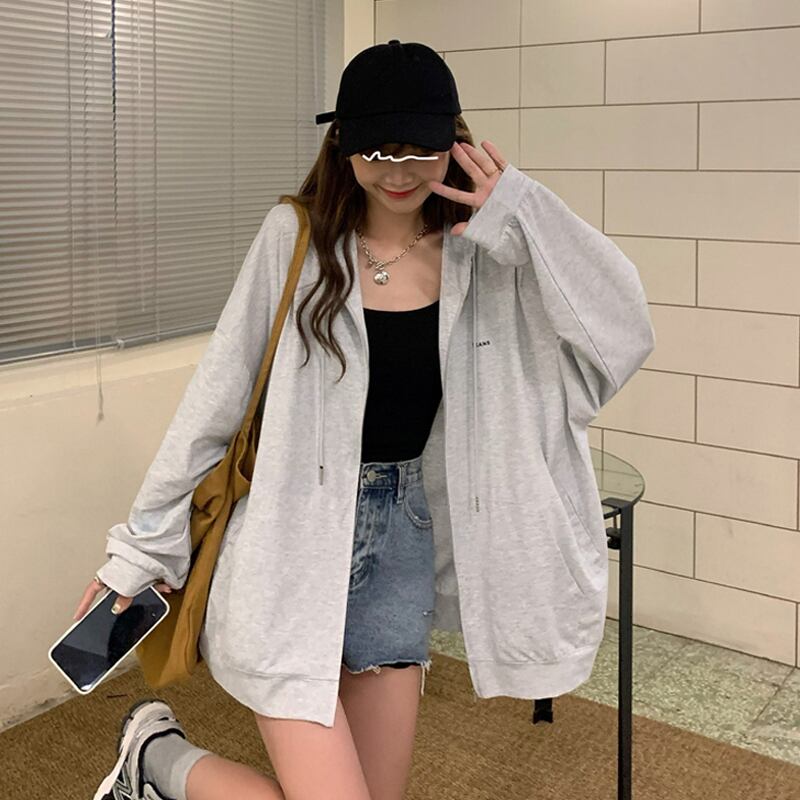 薄手レディースサマーフードジャケット スタイル 夏物 スーパーモール99374947635