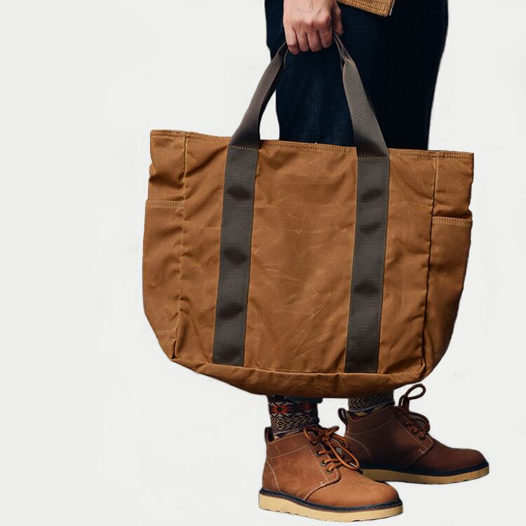★OLD OIL WAX CANVAS TOTE BAG　　　A0532