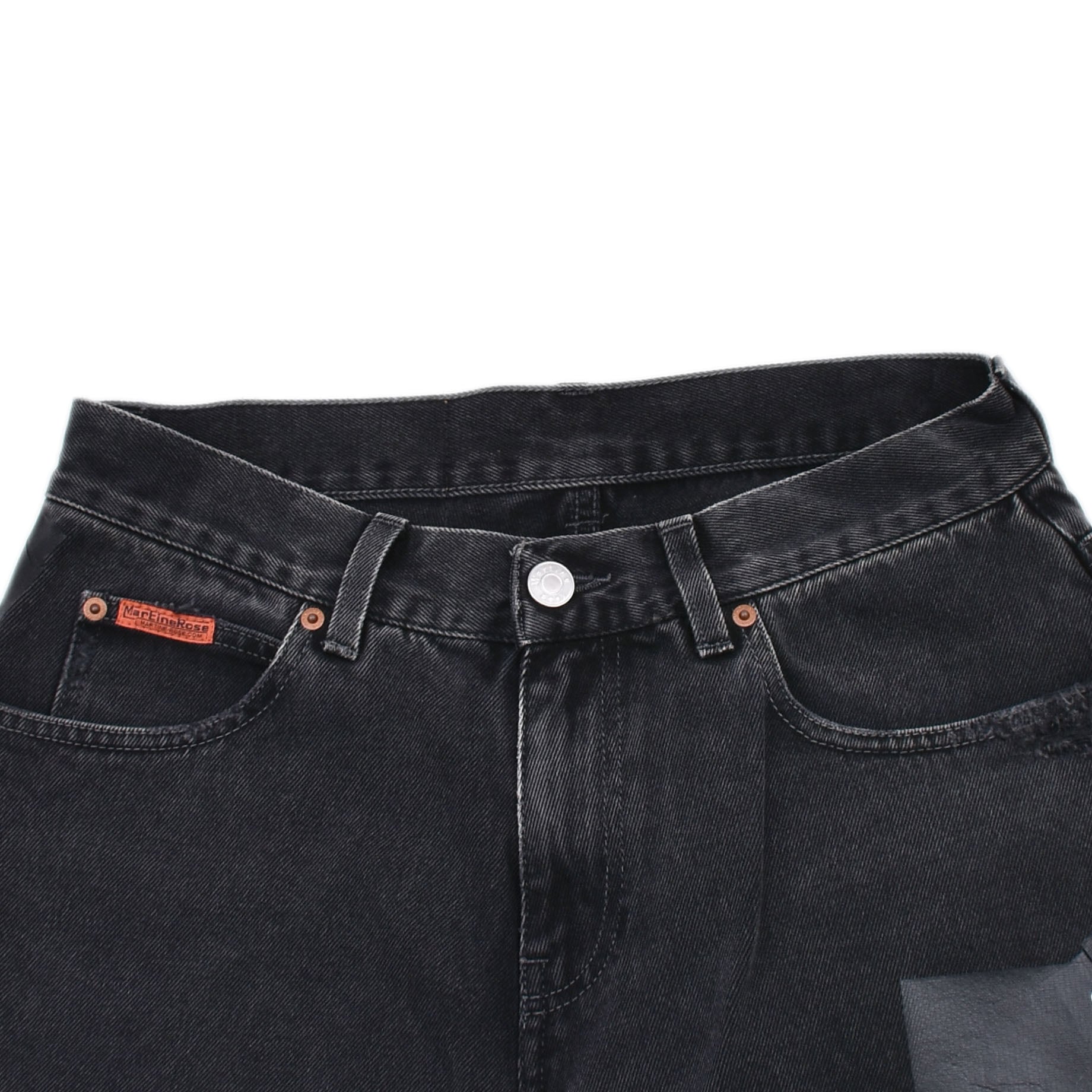 Martin rose デニム　ブラックデニム MARTINE ROSE】JEAN SHORT | AYIN