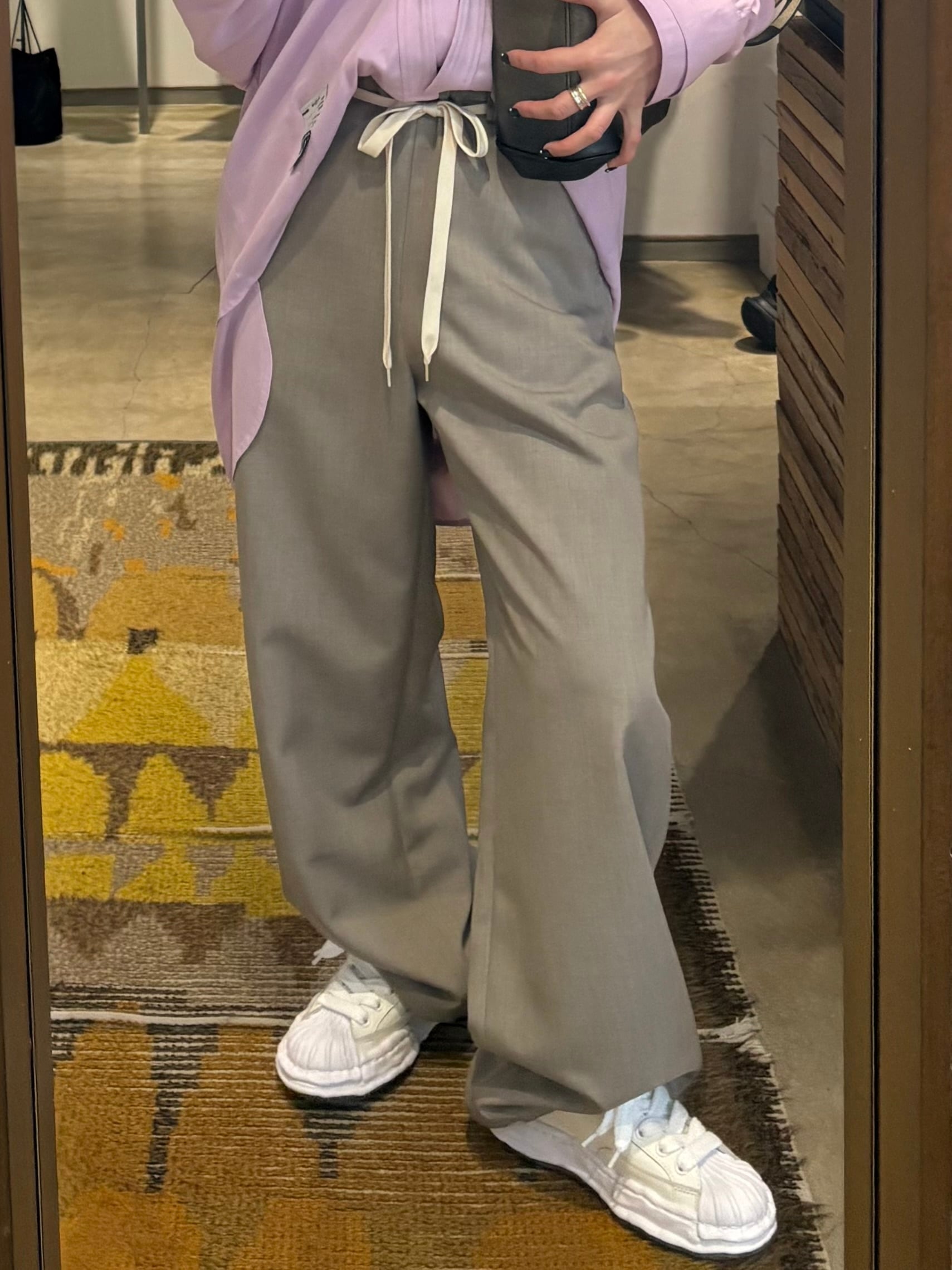 26SS】Maison MIHARA YASUHIRO ミハラヤスヒロ / Wool Like Easy Pants