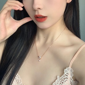 おしゃれ ハート 雫柄 かわいい レディース ネックレス