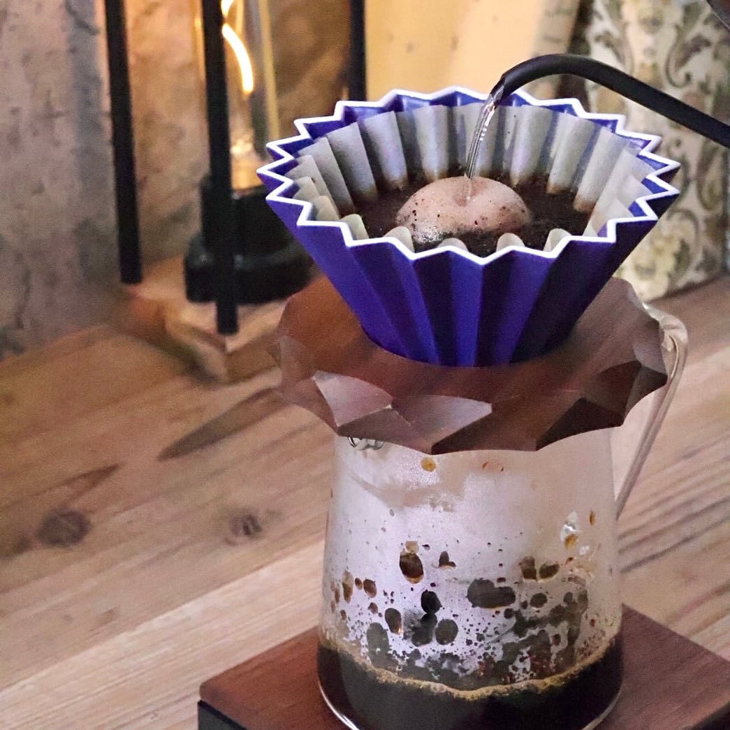 ORIGAMI Dripper S マットネイビー | COFFEE LAB KOMAMEYA