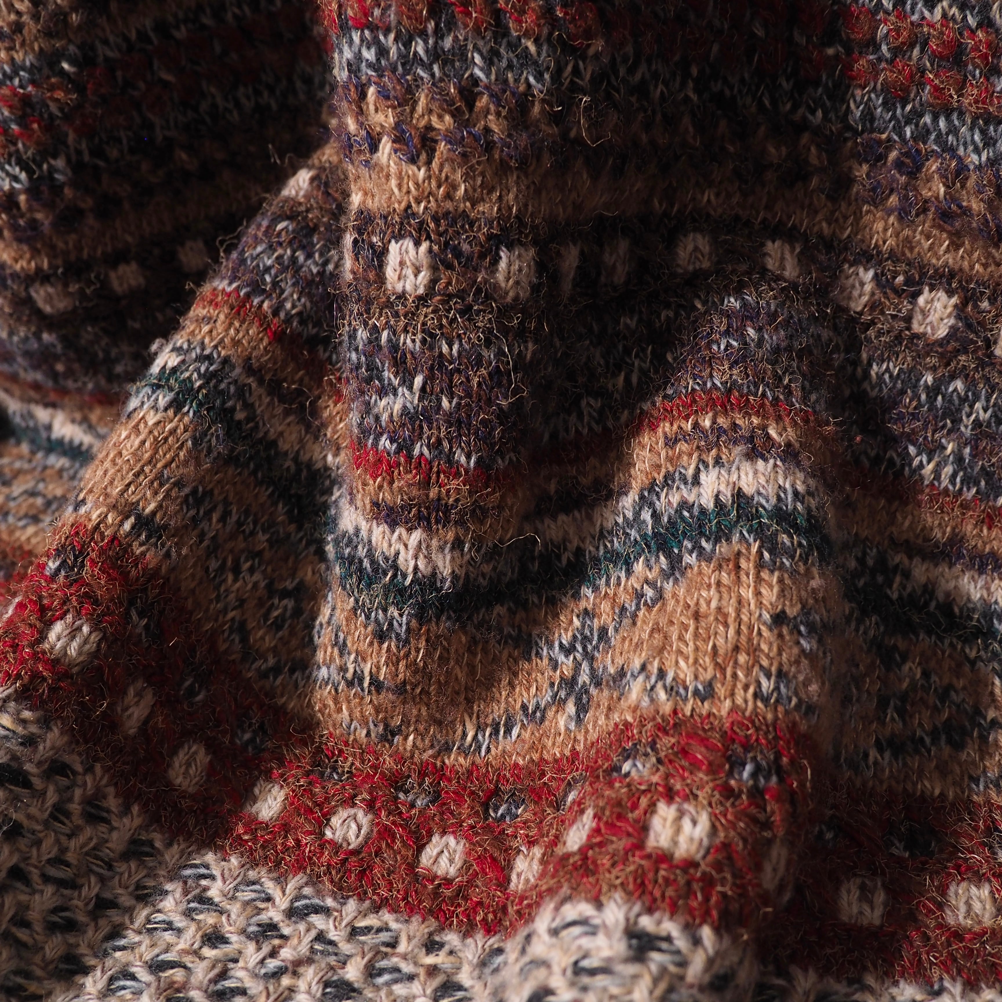 1990s " Made in Italy " Beautiful Autumn colors vintage loose knit