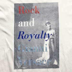 vintage GIANNI VERSACE photo print tee “Rock and Royalty”