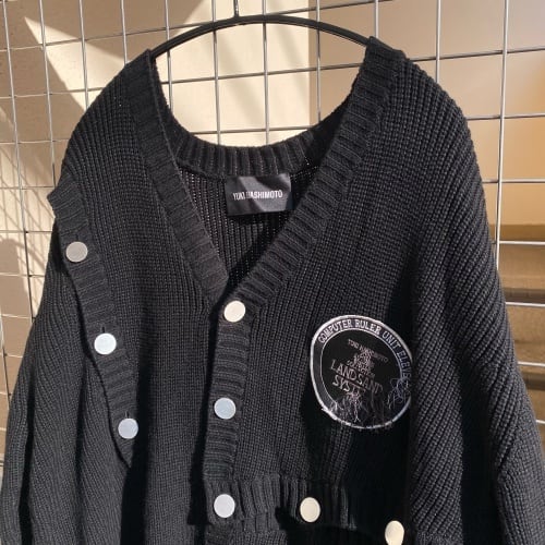 YUKI HASHIMOTO 21AW PATCHED CARDIGAN | tubosoliveira.com.br
