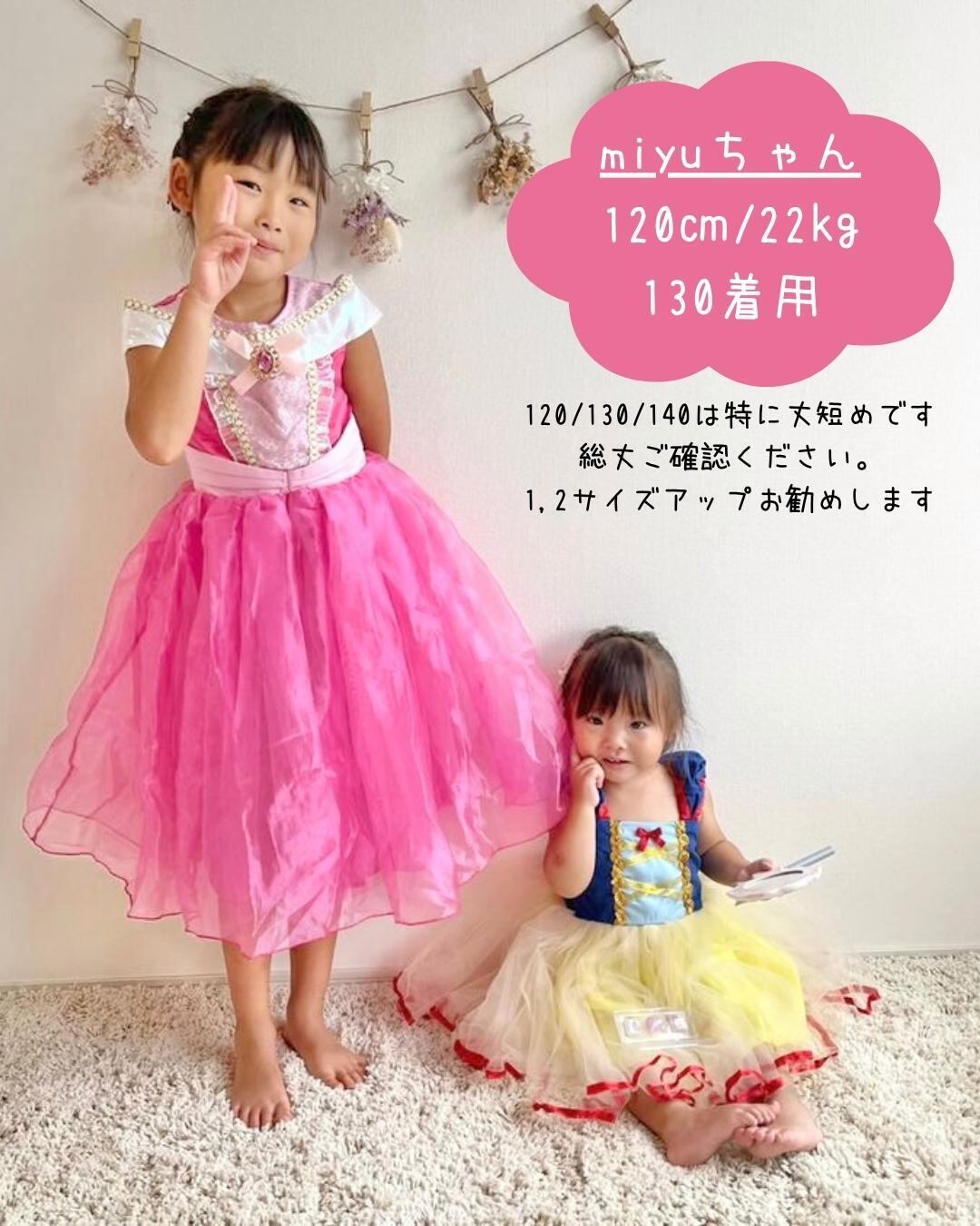 100-140【即納】オーロラ姫風プリンセスドレス［オーロラ姫 ドレス