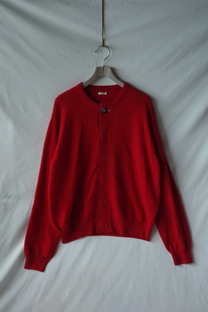 KHOKI 【Wool Knit Cardigan  -Red-】