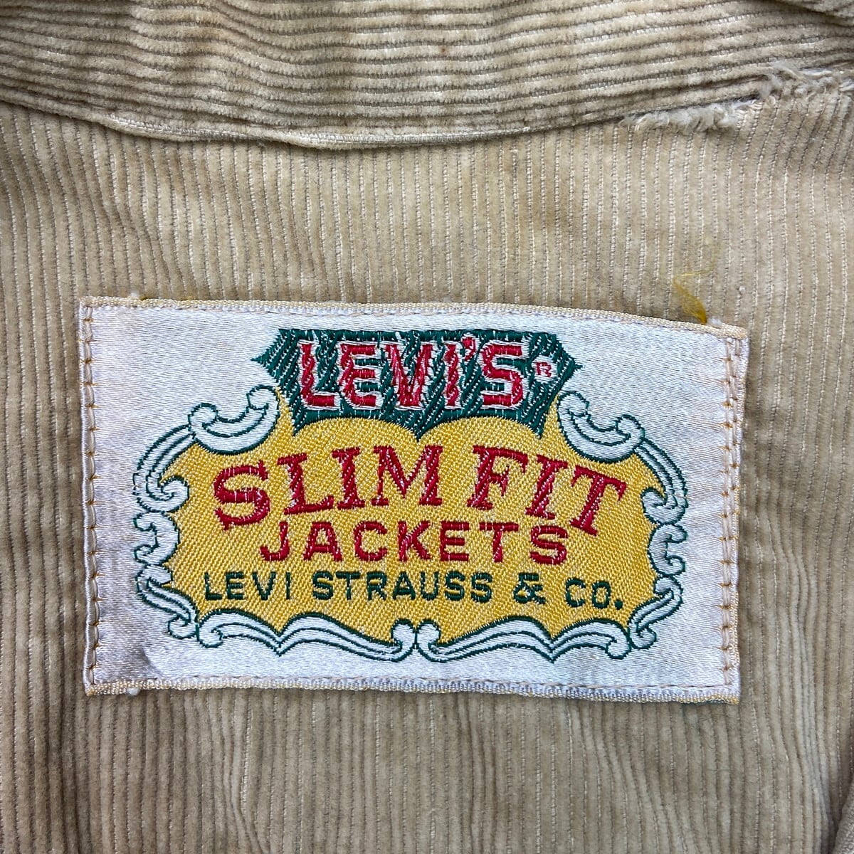 60年代~ Levi's リーバイス SLIM FIT JACKETS BIGE ビッグE