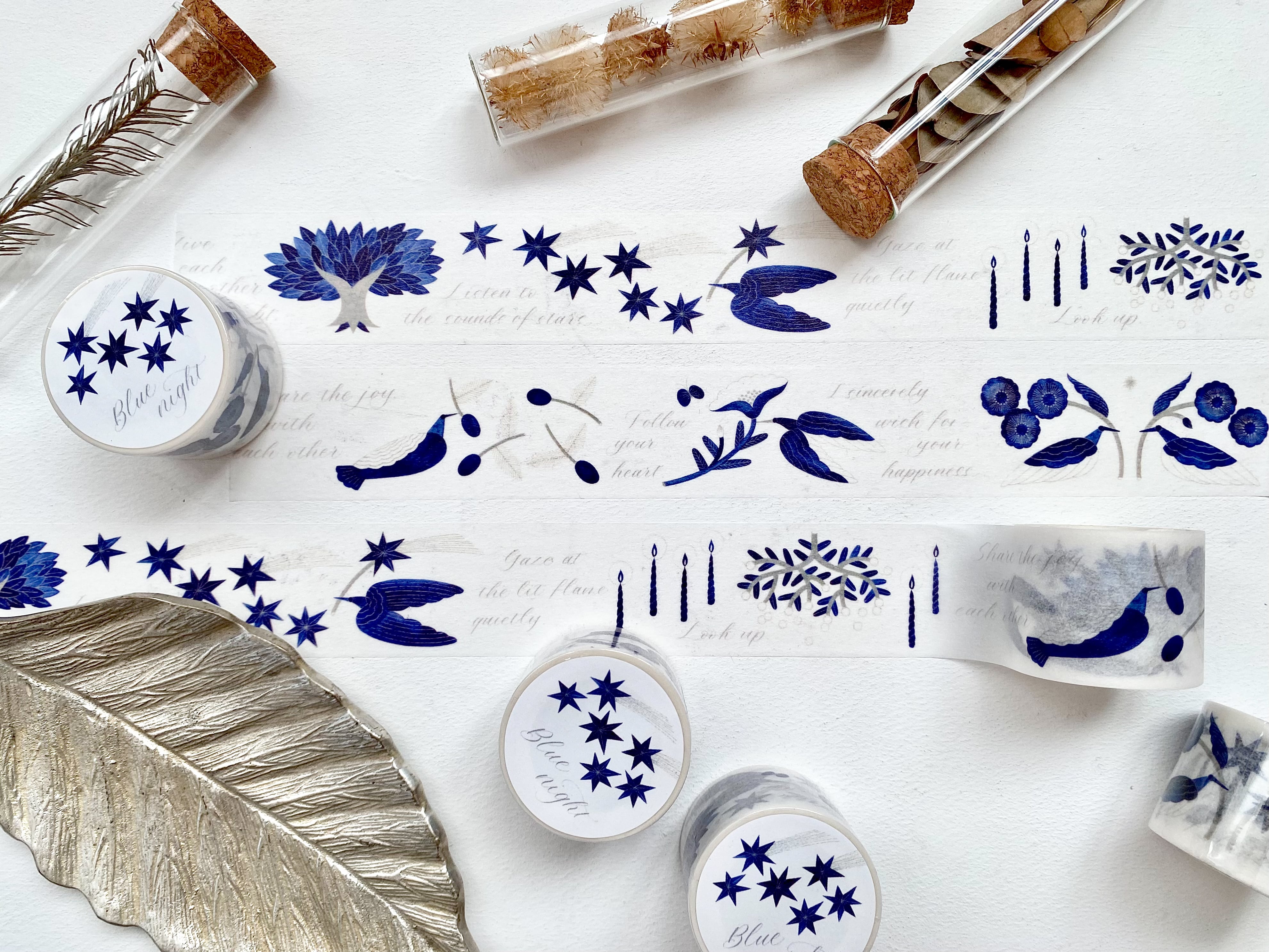 マスキングテープ30mm幅 Blue night