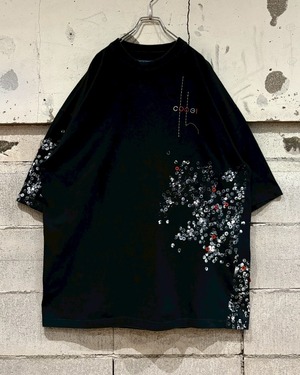 【Caka otto】"COOGI" Real Button × Print Design Oversized T-Shirt