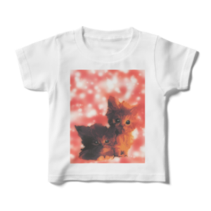 【アニマルの二匹の子猫】キッズTシャツ08