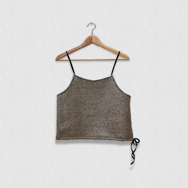 【レイヤードスタイル】大人可愛い トップス キャミソールベスト ビスチェ｜グレー｜画像5