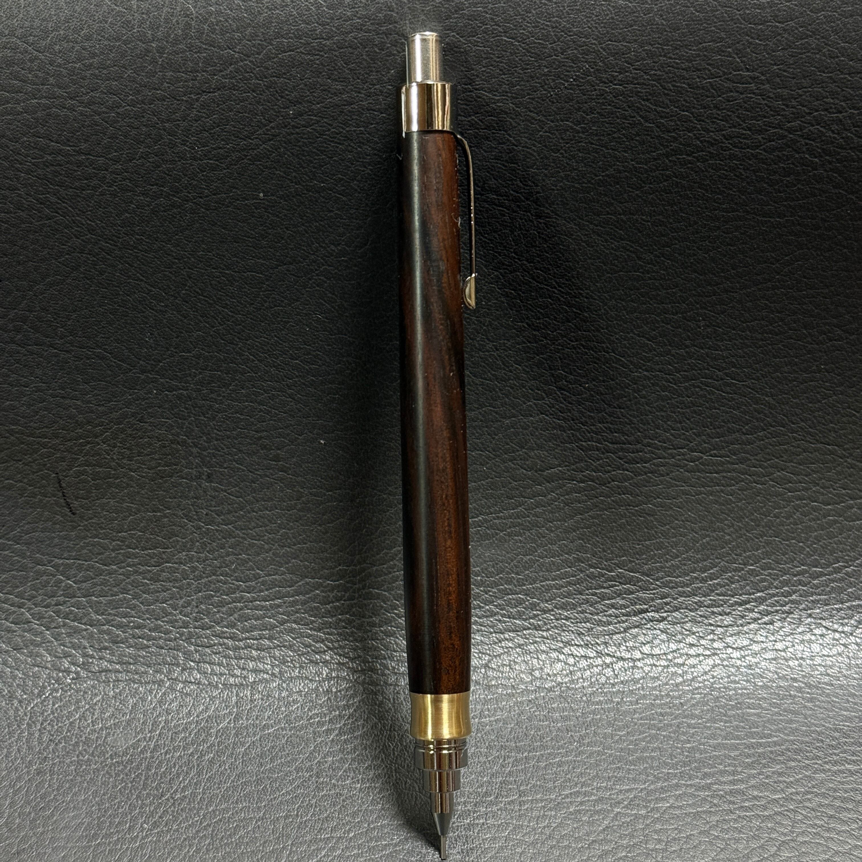 592黒檀 木製シャーペン 超低重心R 真鍮 | handwood