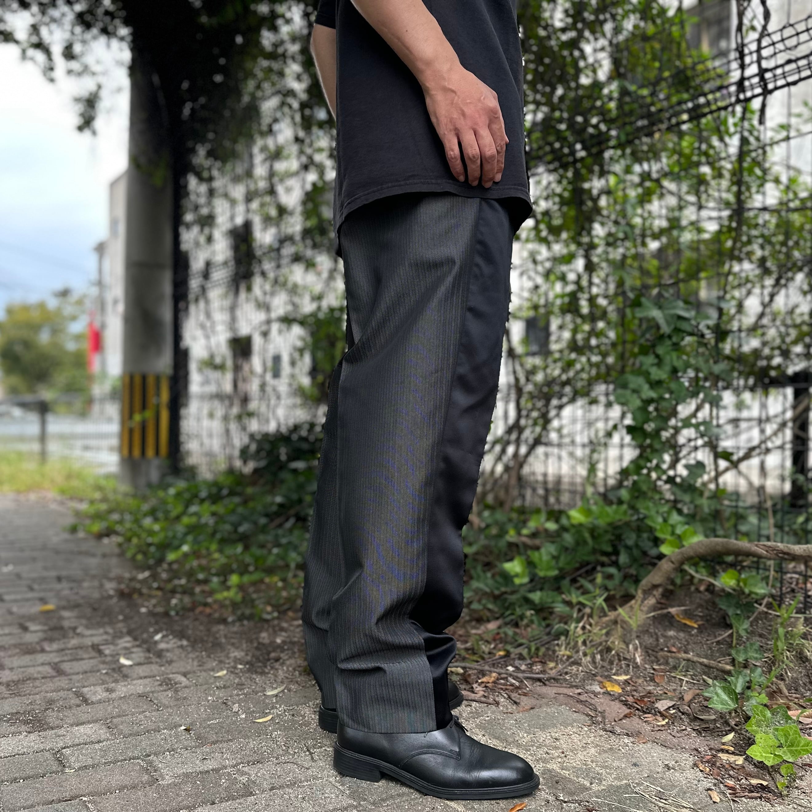コムデギャルソン　HOMME PLUS ストライプ　スラックス L ウール 2002SS COMME des GARCONS HOMME PLUS コムデギャルソン オムプリュス