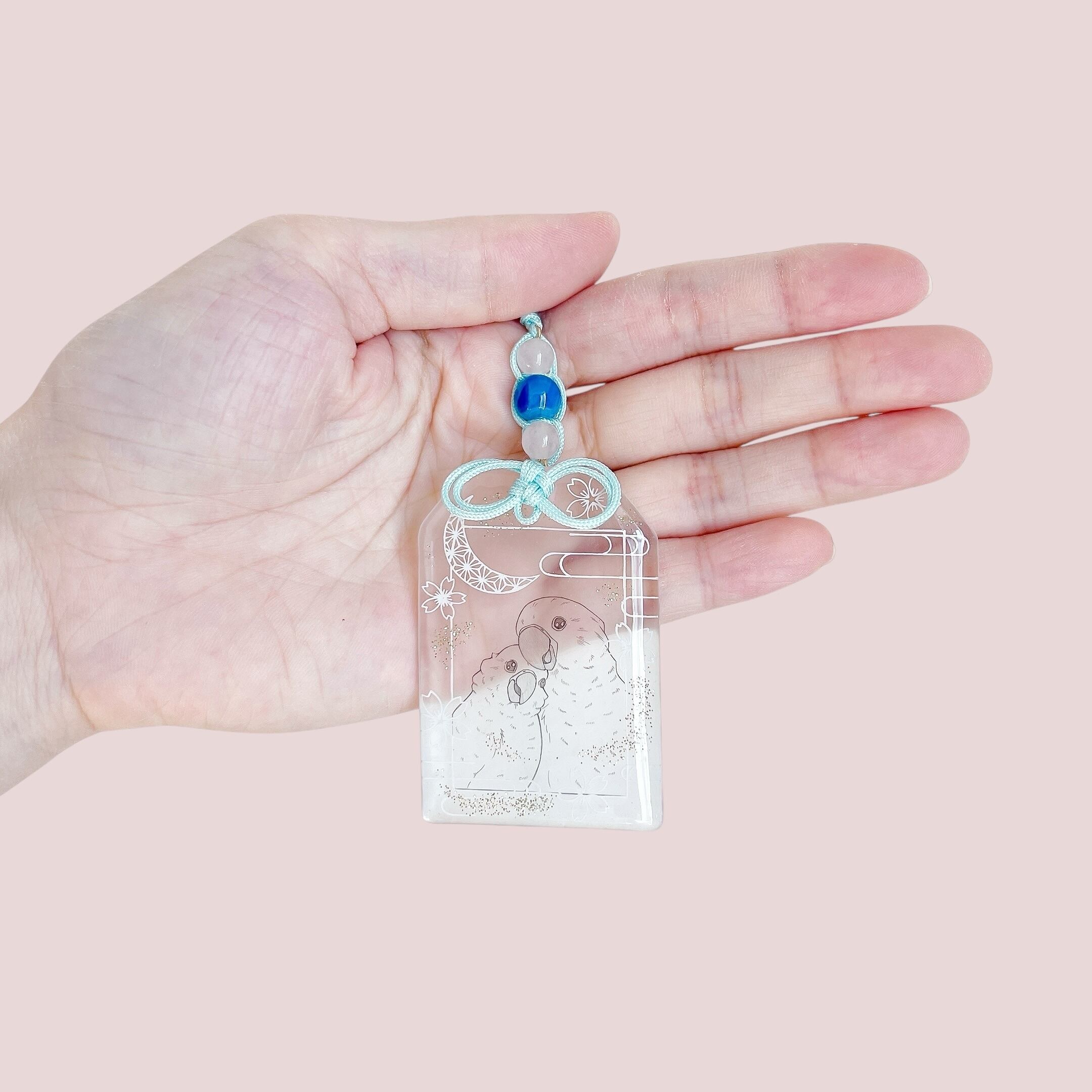 お守りキーホルダー<タイハクオウム>