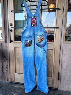 アフリカンパッチワークサロペット