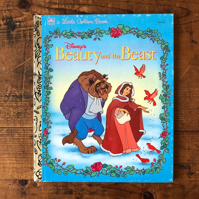 ヴィンテージ 洋書 絵本 Beauty And The Beast 美女と野獣 ディズニー リトルゴールデンブック 英語 E Vintage ヴィンテージ 洋書 雑貨のお店